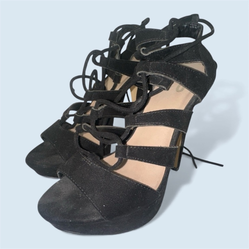 MIX Women’s Elegant Black Strappy Women's Heels